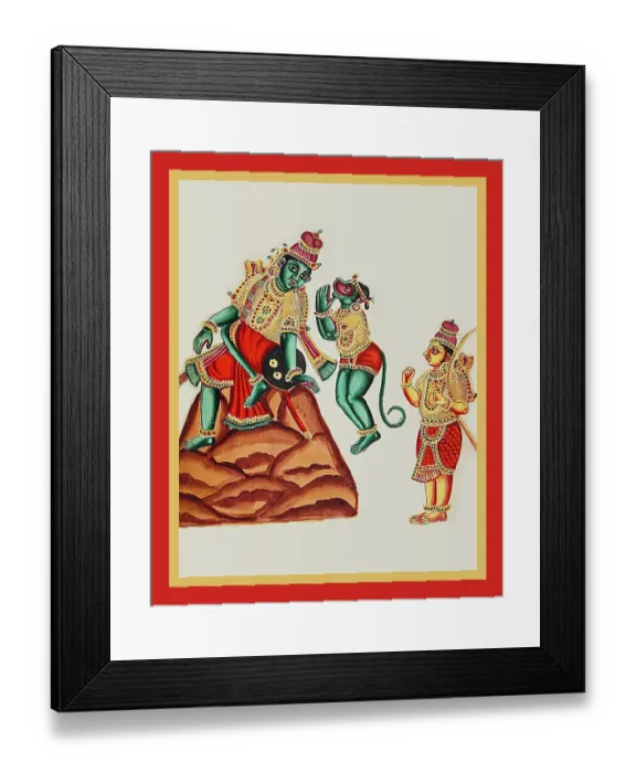Framed Print : Rama sits on a hillock Framed Print : Rama sits on a hillock