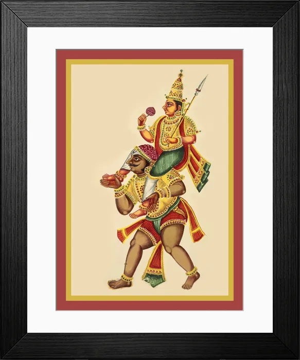 Framed Print : Nirruti, guardian of the south-west Framed Print : Nirruti, guardian of the south-west
