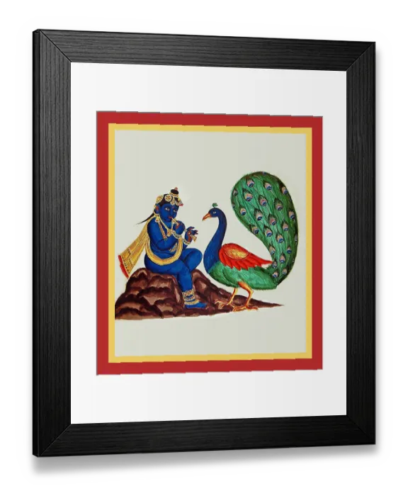 Framed Print : Krishna, shown as a child Framed Print : Krishna, shown as a child
