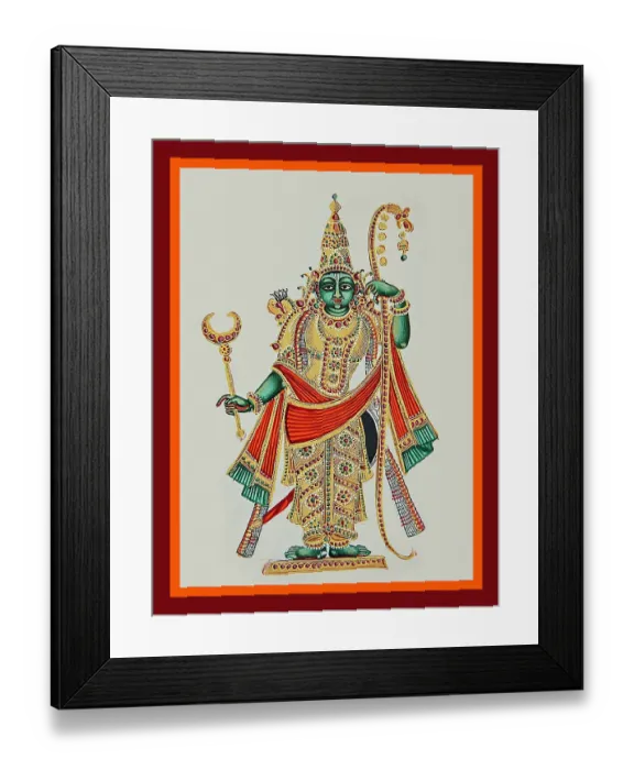 Framed Print : Rama leaning on the tall bow Framed Print : Rama leaning on the tall bow