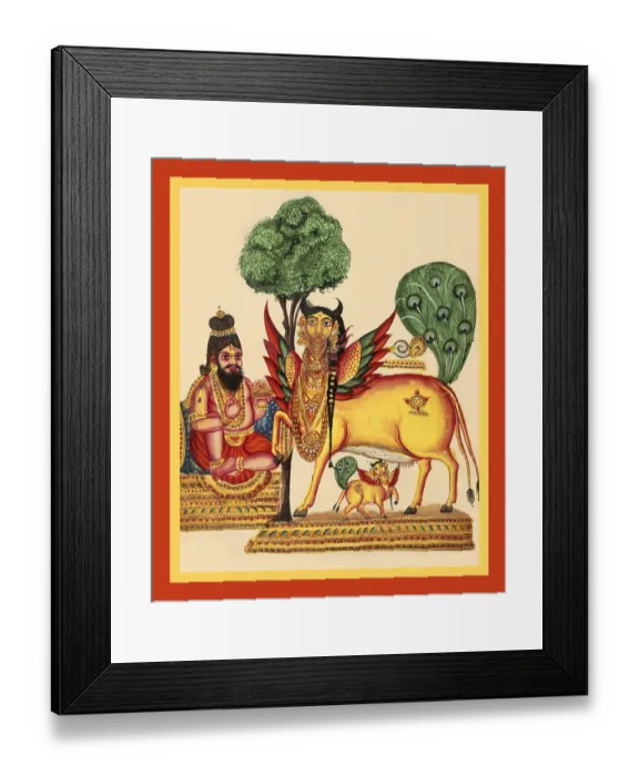 Framed Print : Vasishtha, sits on an asana Framed Print : Vasishtha, sits on an asana