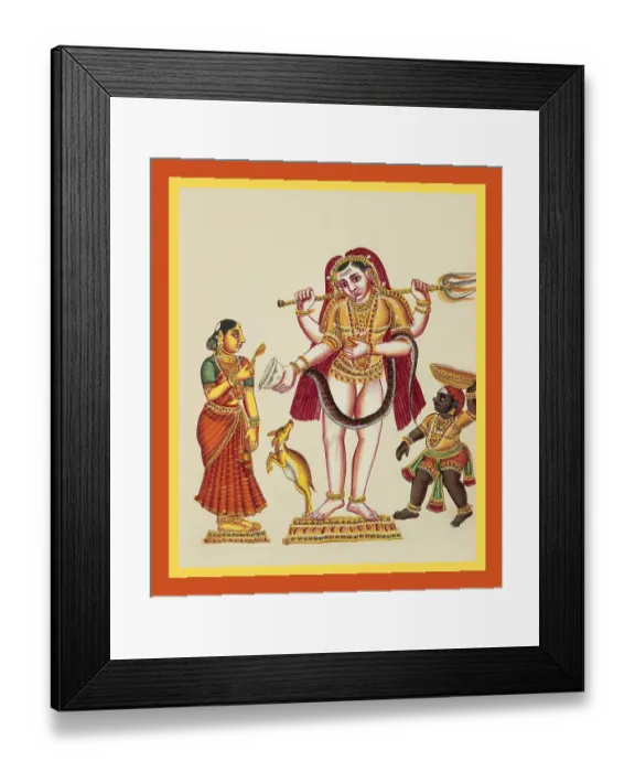 Framed Print : Bhikshatana carrying the trishula (trident) Framed Print : Bhikshatana carrying the trishula (trident)