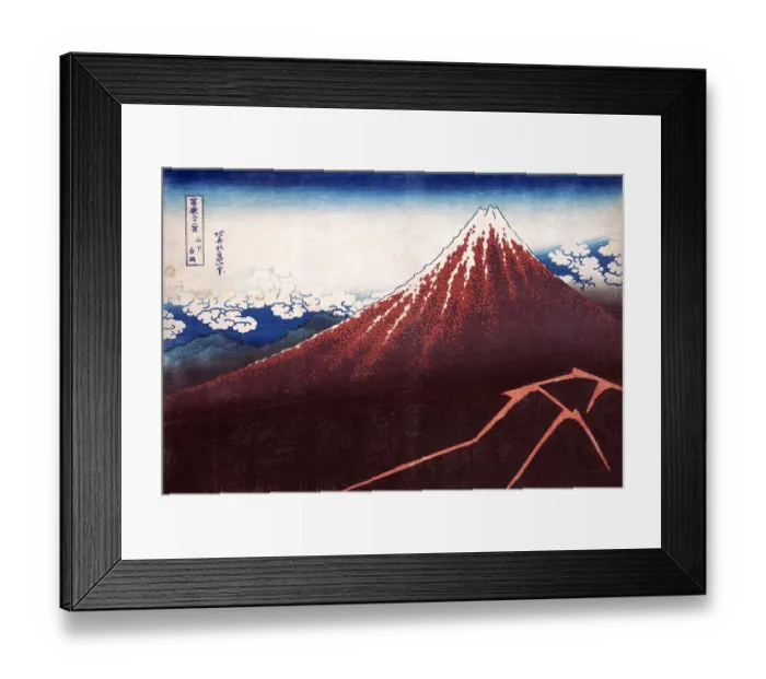 Framed Print : Storm Below Mt. Fuji Framed Print : Storm Below Mt. Fuji