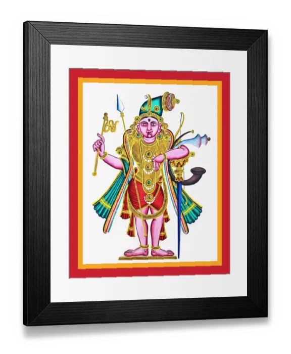 Framed Print : The utsava murti of Rajagopalasvami of Mannargudi