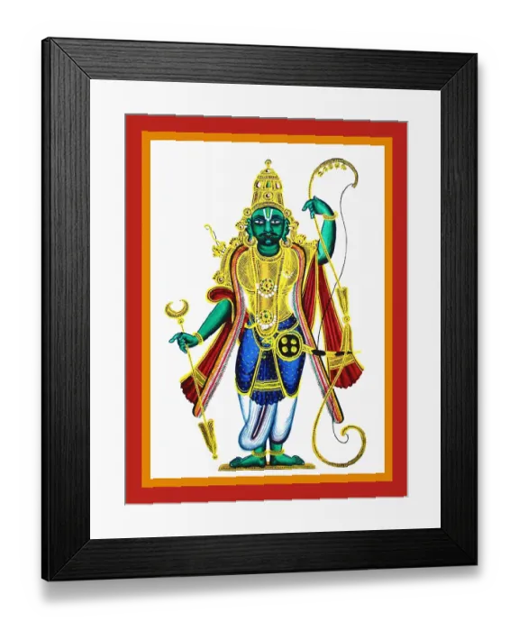 Framed Print : Two-armed Rama stands in samabhanga Framed Print : Two-armed Rama stands in samabhanga