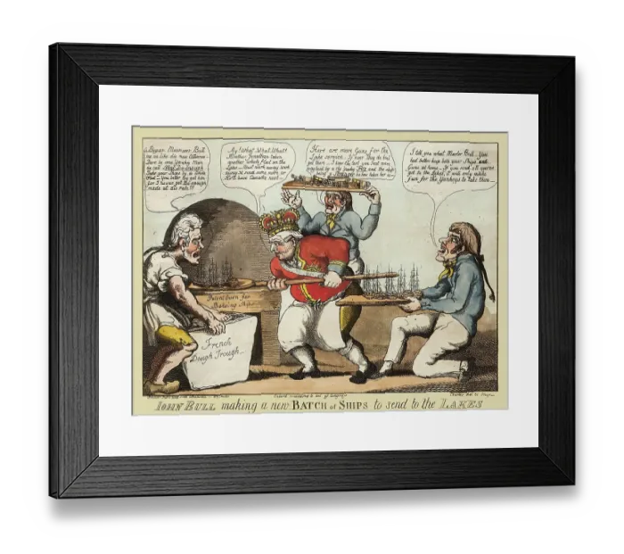 Framed Print : John Bull making a new Batch of Ships Framed Print : John Bull making a new Batch of Ships