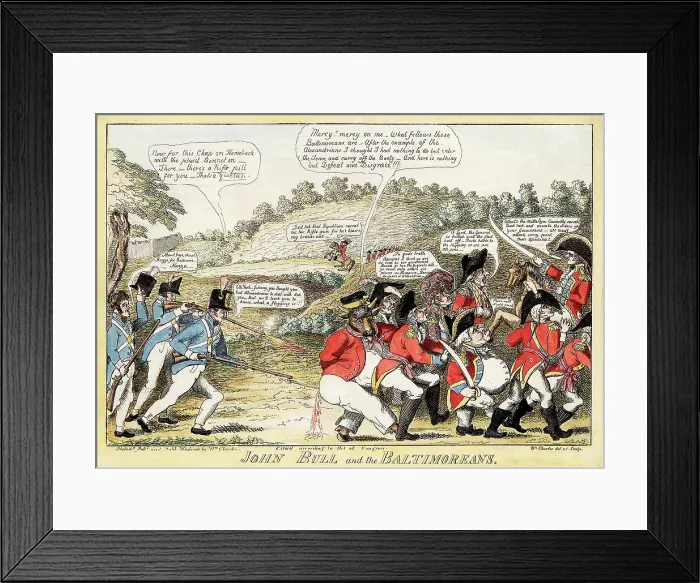 Framed Print : John Bull and the Baltimoreans Framed Print : John Bull and the Baltimoreans