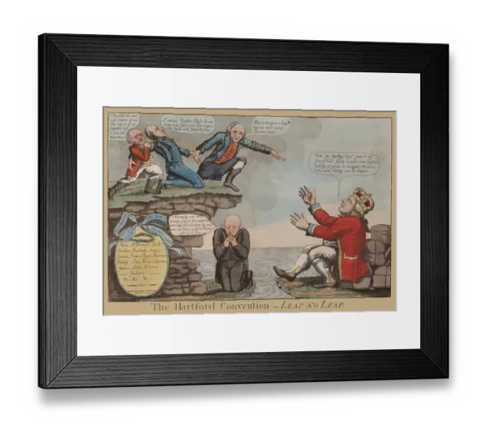 Framed Print : The Hartford Convention or Leap No Leap Framed Print : The Hartford Convention or Leap No Leap