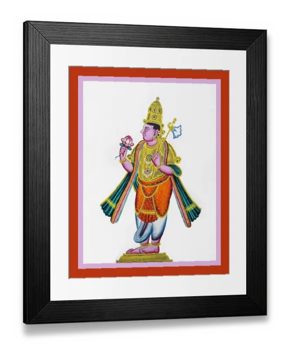 Framed Print : Two-armed Paraśu Rama stands in samabhanga Framed Print : Two-armed Paraśu Rama stands in samabhanga