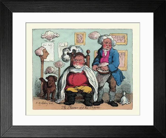 Framed Print : The shaver and the shavee Framed Print : The shaver and the shavee