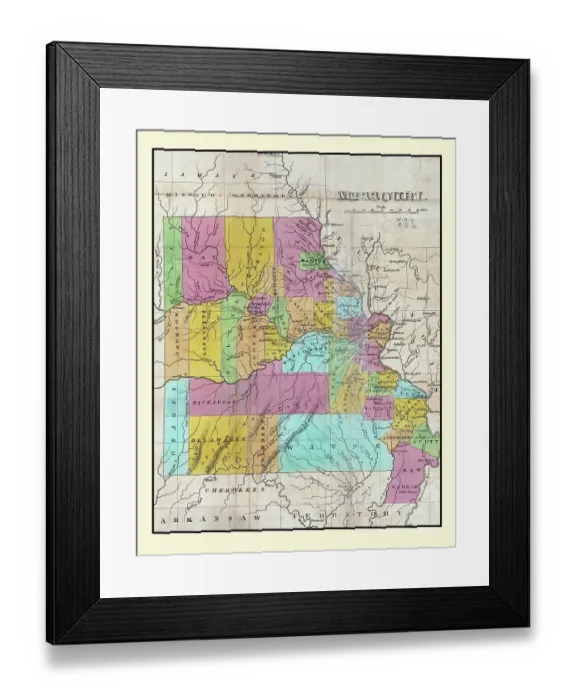 Framed Print : Missouri 1830 Framed Print : Missouri 1830