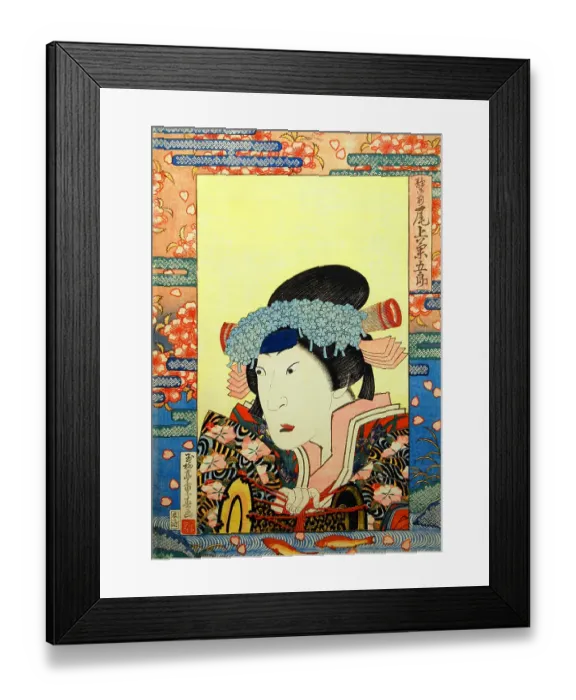 Framed Print : Actor in Kabuki Play Framed Print : Actor in Kabuki Play
