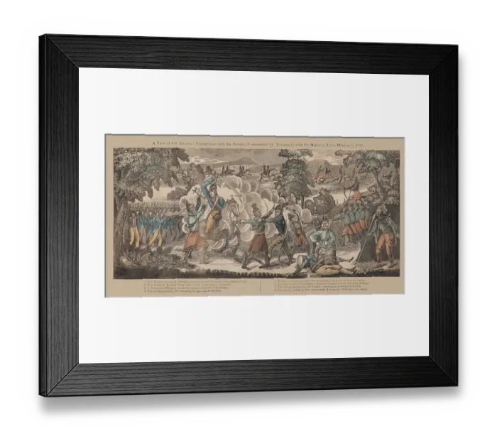 Framed Print : Col. Johnson's Engagement Framed Print : Col. Johnson's Engagement
