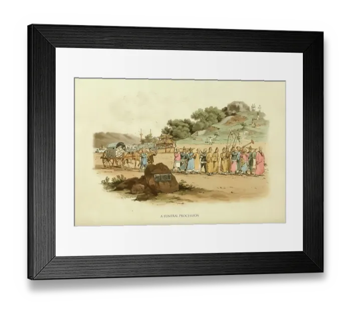 Framed Print : Funeral Procession Framed Print : Funeral Procession