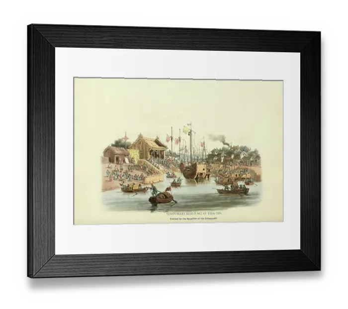 Framed Print : Temporary Building at Tien-Sin Framed Print : Temporary Building at Tien-Sin