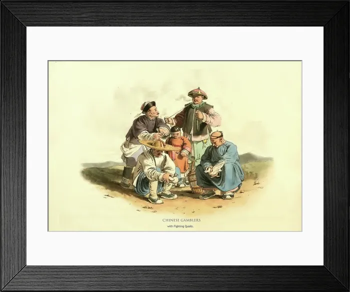 Framed Print : Chinese Gamblers Framed Print : Chinese Gamblers
