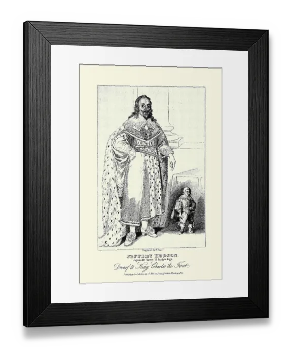 Framed Print : Jeffery Hudson, Dwarf to King Charles the First Framed Print : Jeffery Hudson, Dwarf to King Charles the First