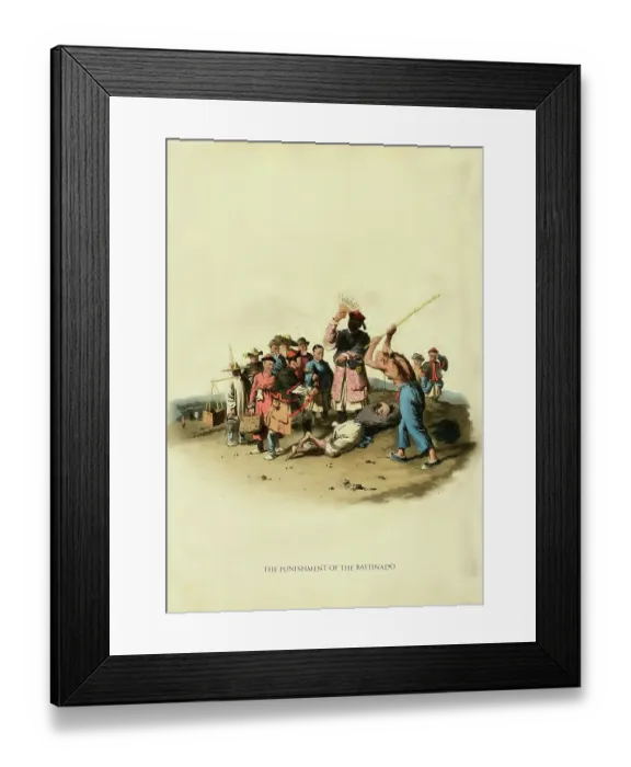 Framed Print : The Punishment of the Bastinado Framed Print : The Punishment of the Bastinado