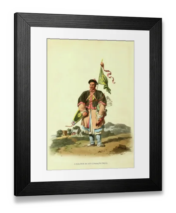Framed Print : A Soldier in his Common Dress Framed Print : A Soldier in his Common Dress
