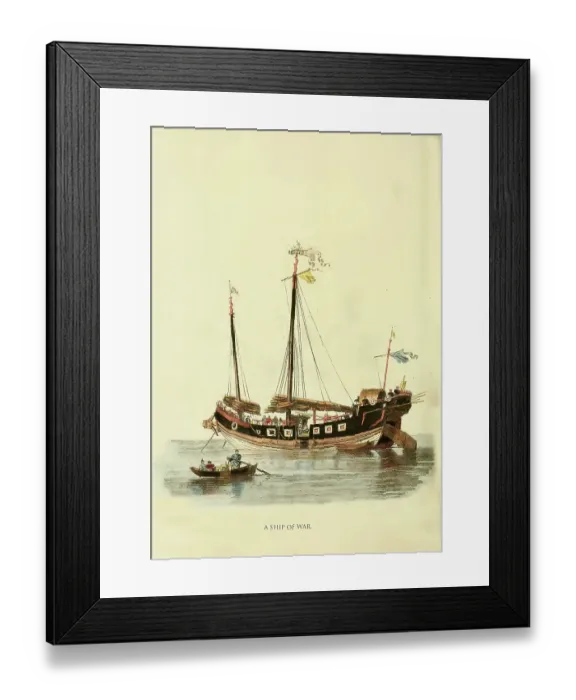 Framed Print : A Ship of war Framed Print : A Ship of war