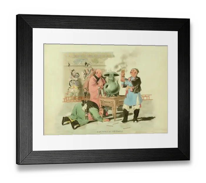 Framed Print : A Sacrifice at the Temple
