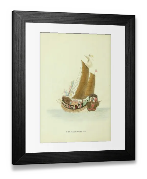 Framed Print : Sea Vessel Under Sail Framed Print : Sea Vessel Under Sail