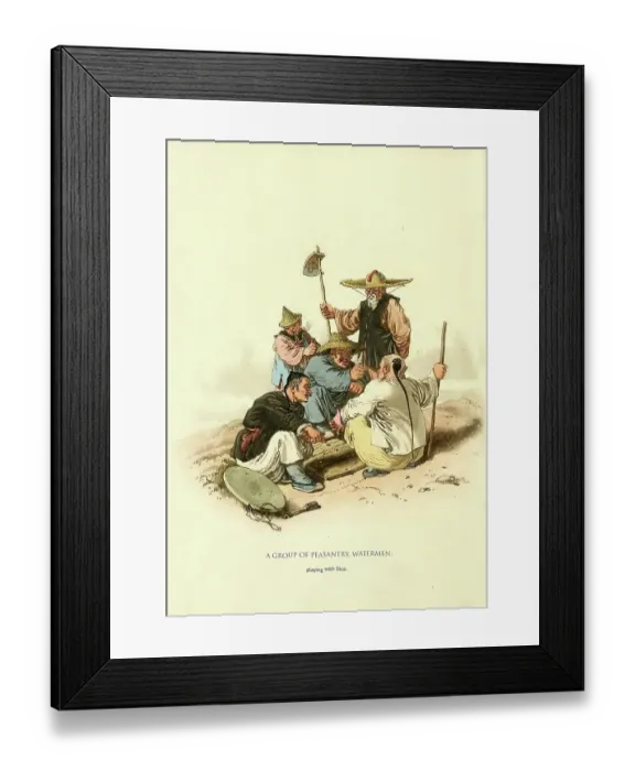 Framed Print : A Group of Peasantry Watermen Framed Print : A Group of Peasantry Watermen