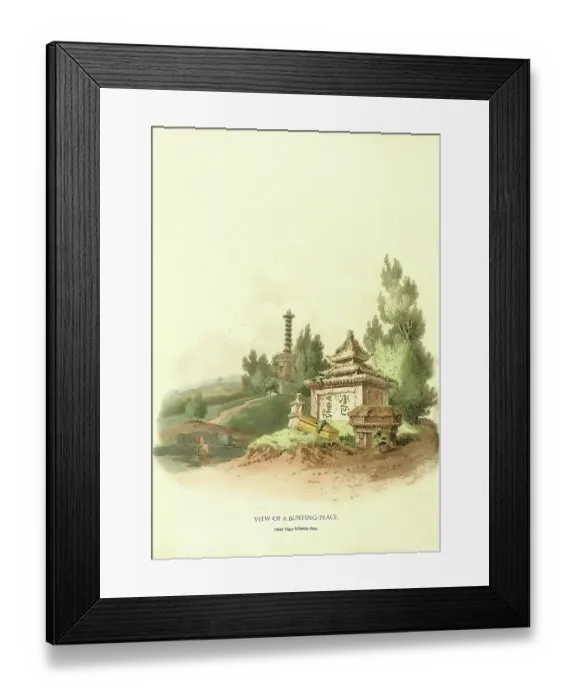 Framed Print : View of a Burying Place Framed Print : View of a Burying Place