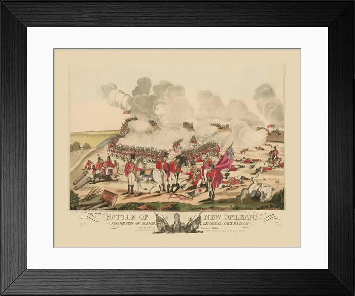 Framed Print : Death of Major General Packenham