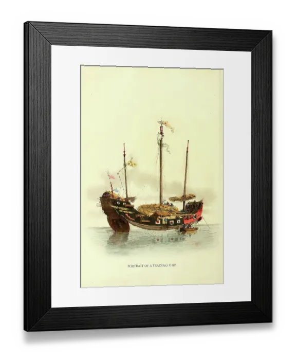 Framed Print : Portrait of a Trading Ship Framed Print : Portrait of a Trading Ship