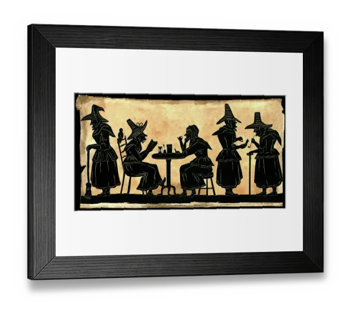 Framed Print : Five Witches
