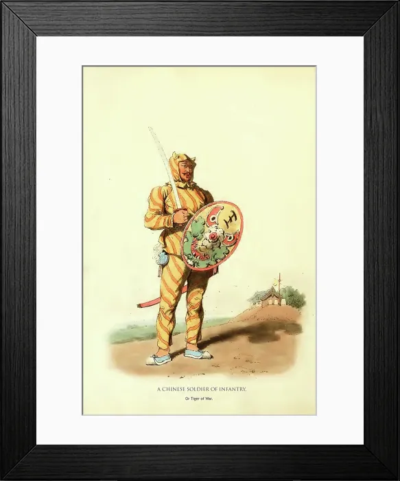Framed Print : A Chinese Soldier of Infantry Framed Print : A Chinese Soldier of Infantry