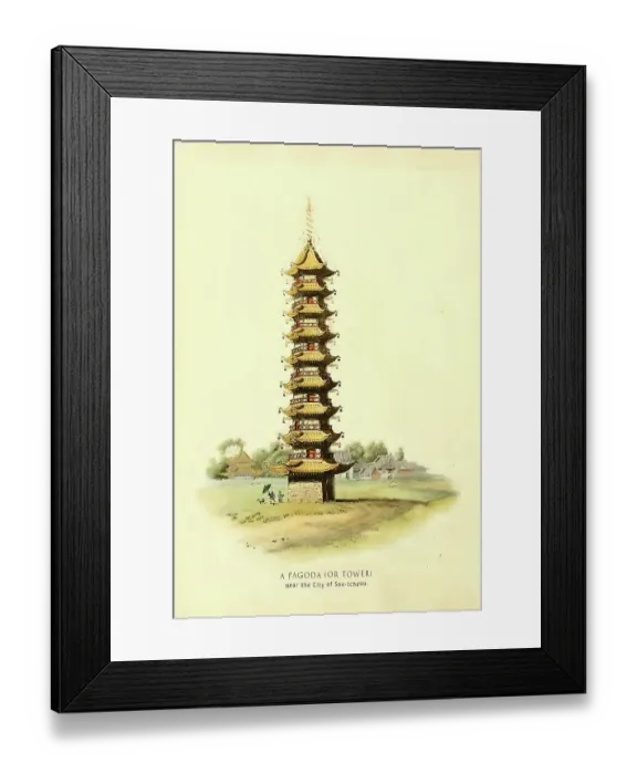 Framed Print : A Pagoda (or Tower) Framed Print : A Pagoda (or Tower)