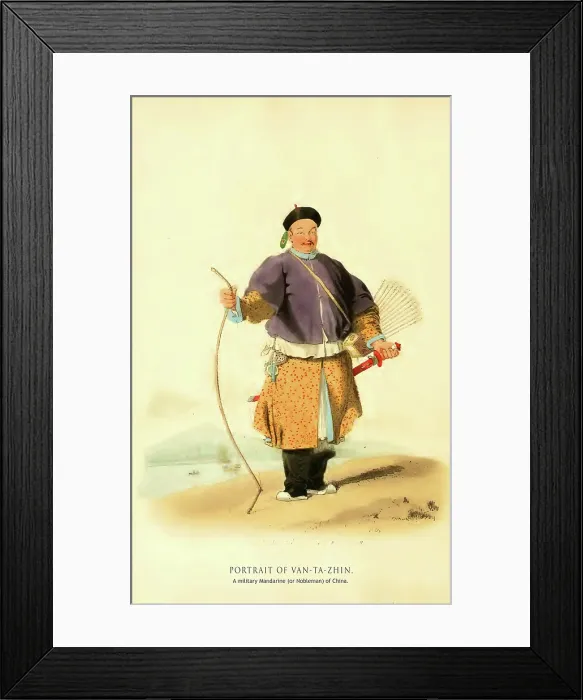 Framed Print : Portrait of Van Ta Zhin Framed Print : Portrait of Van Ta Zhin