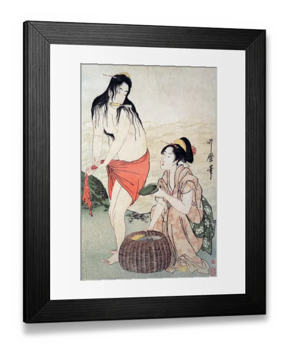 Framed Print : Awabi Fishers Framed Print : Awabi Fishers