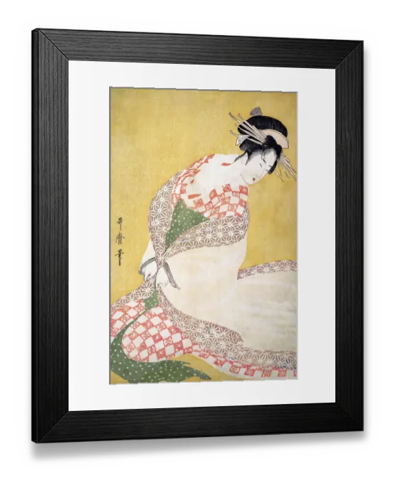 Framed Print : The Outer Robe on a Beauty