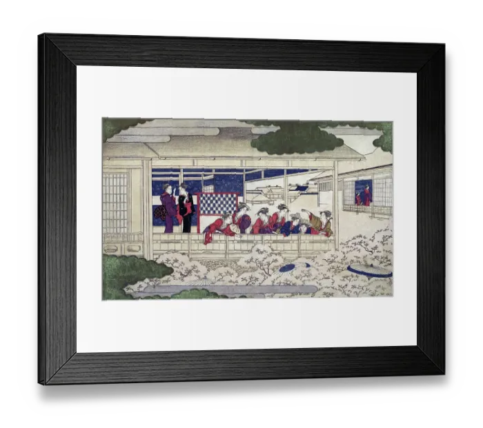 Framed Print : Viewing Cherry Blossoms Framed Print : Viewing Cherry Blossoms