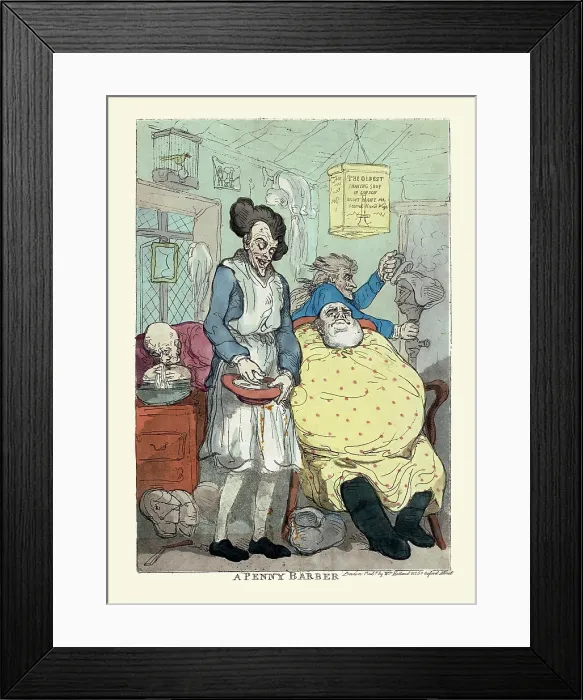 Framed Print : A penny barber Framed Print : A penny barber