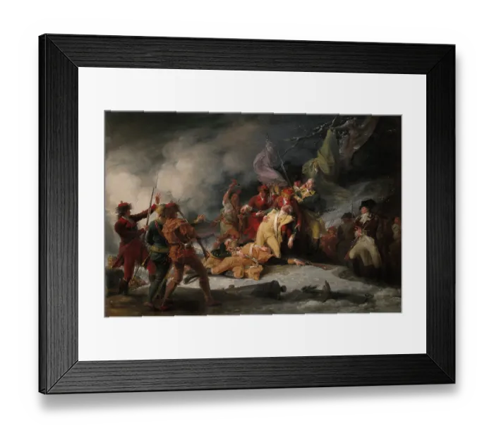 Framed Print : The Death of General Montgomery Framed Print : The Death of General Montgomery