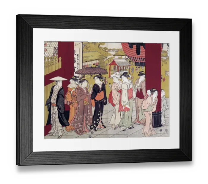 Framed Print : Women's promenade