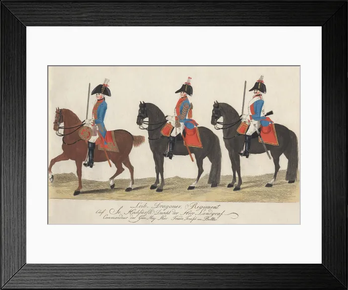 Framed Print : Leib Dragoner Regiment Framed Print : Leib Dragoner Regiment