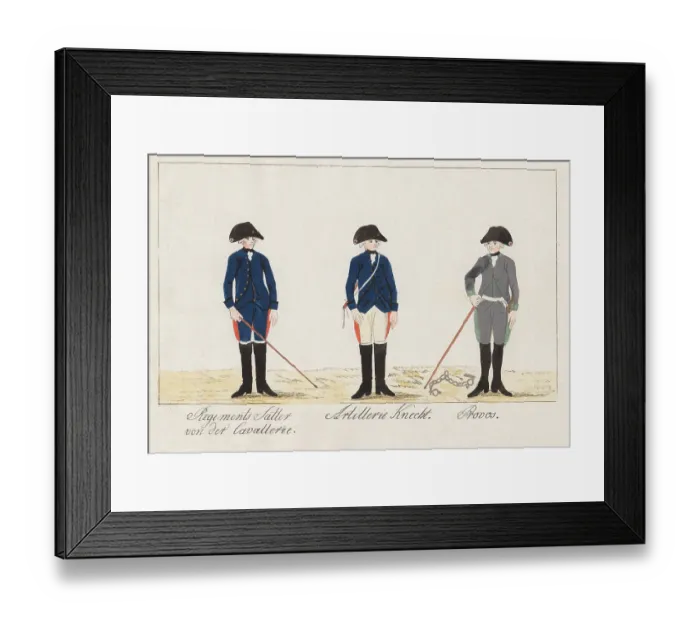 Framed Print : Regiments der Cavallerie; Artillerie Knecht; Provos Framed Print : Regiments der Cavallerie; Artillerie Knecht; Provos