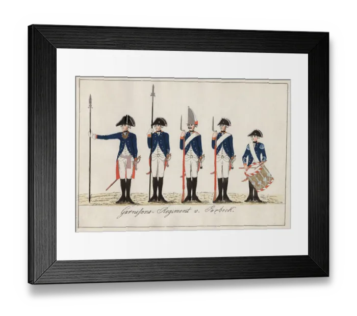 Framed Print : Garnisons Regiment v. Porbeck Framed Print : Garnisons Regiment v. Porbeck