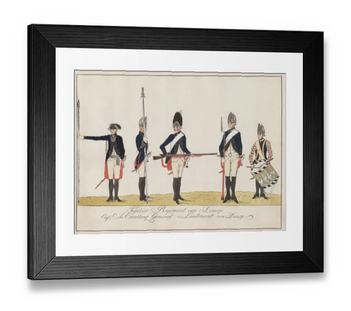 Framed Print : Fusilier Regiment von Donop