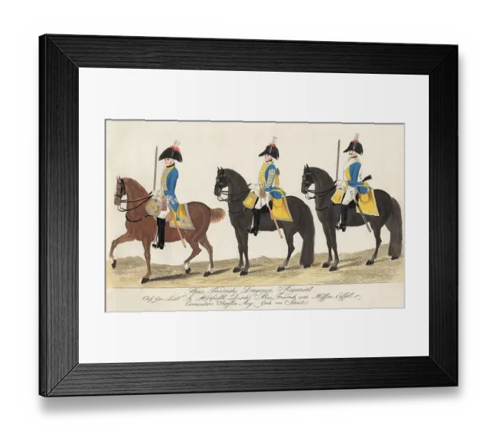 Framed Print : Prinz Friedrichs Dragoner Regiment Framed Print : Prinz Friedrichs Dragoner Regiment