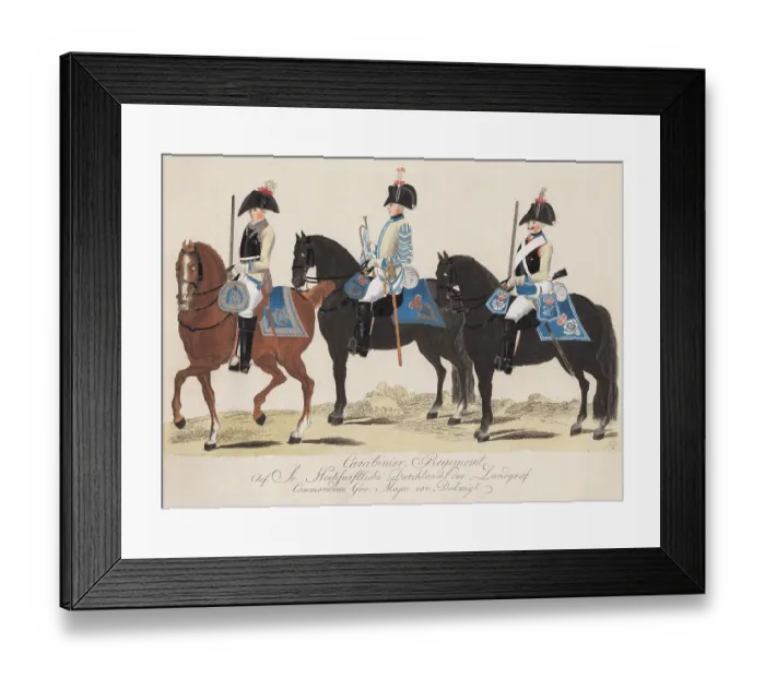 Framed Print : Carabinier Regiment Framed Print : Carabinier Regiment