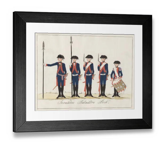 Framed Print : Invaliden-Bataillon Beck Framed Print : Invaliden-Bataillon Beck