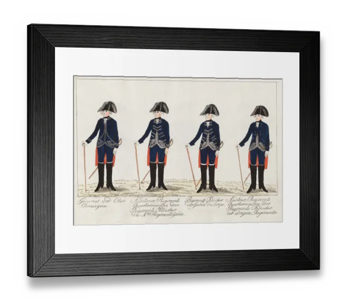 Framed Print : General und Ober Chirurgius, Auditeur Regiment, Regiment Feldscher Framed Print : General und Ober Chirurgius, Auditeur Regiment, Regiment Feldscher
