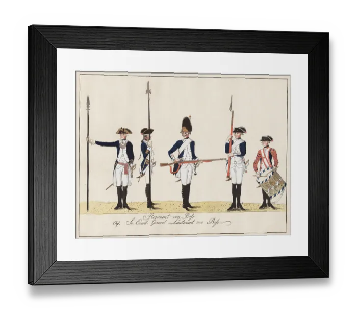 Framed Print : Regiment von Bose Framed Print : Regiment von Bose