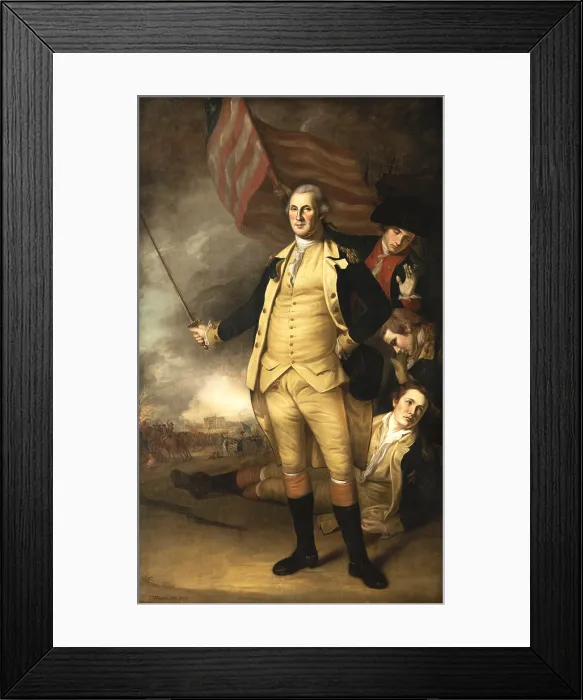 Framed Print : George Washington at the Battle of Princeton Framed Print : George Washington at the Battle of Princeton